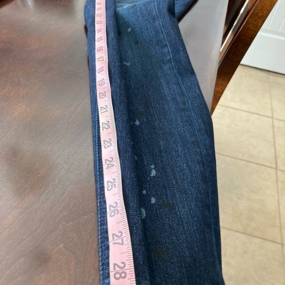 White House Black Market Jeggings Size Medium Paint Distressed - Picture 8 of 10